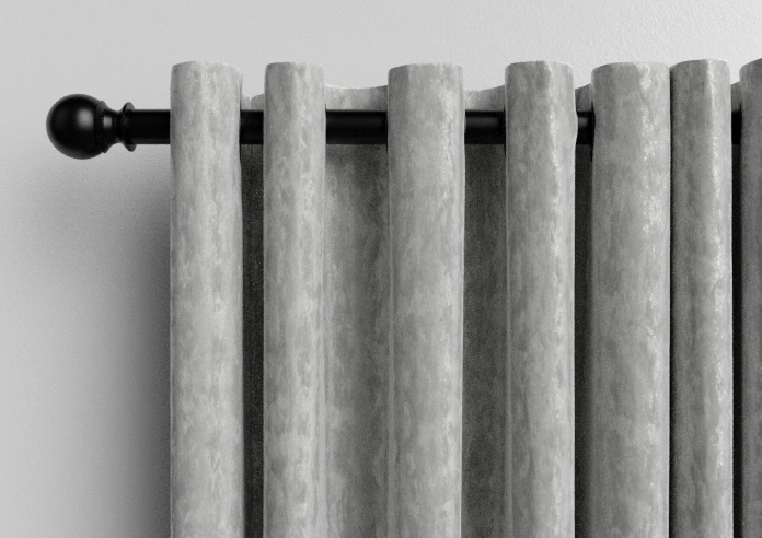 Crushed Velvet, White - Made to Measure Curtains - Image 12